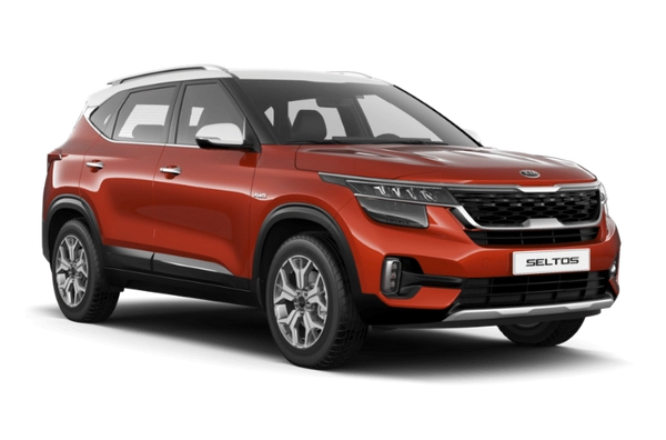 KIA Seltos Mars Orange / Clear White