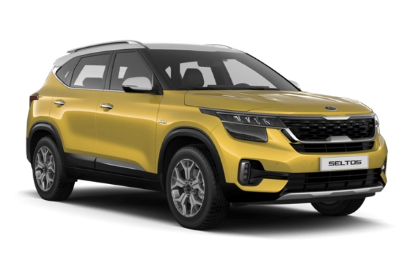 KIA Seltos Starbright Yellow / Clear White